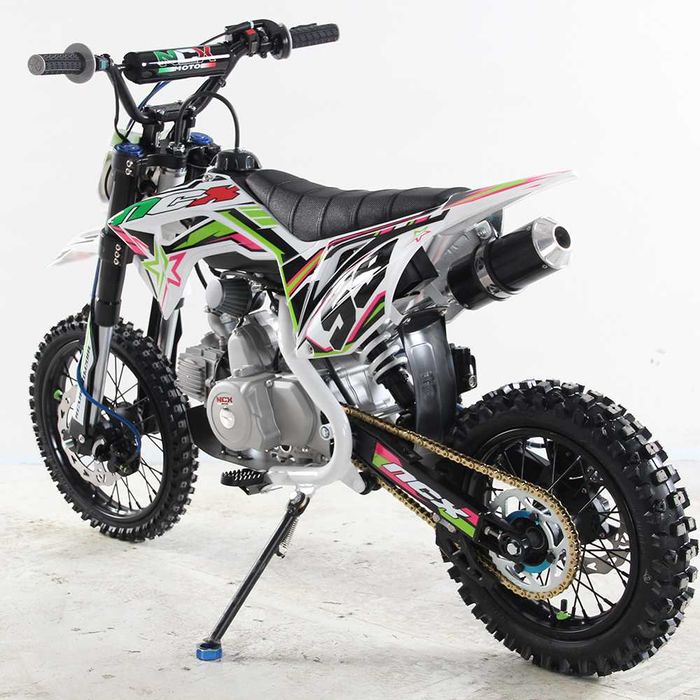 Motocicleta cross 125cc NCX CRX 4T benzina 14/12" negru/verde/roz