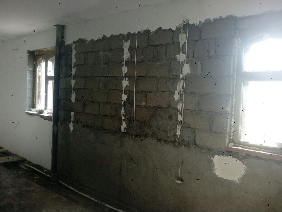Штукатурка АКЦИЯ за квадрат 2000 тг,ставлю маяки 90° углом по 500тг кв