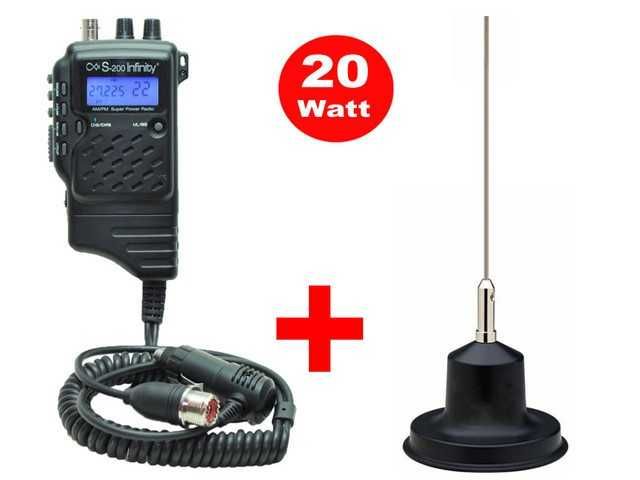 Statie radio cb 20 Wati +4 wati +Antena WiLL GRATIS