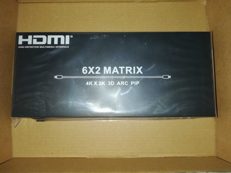 Spliter HDMI 6 intrari 2 iesiri Techly  HDMI Matrix 6x2 4K,PIP, ARC