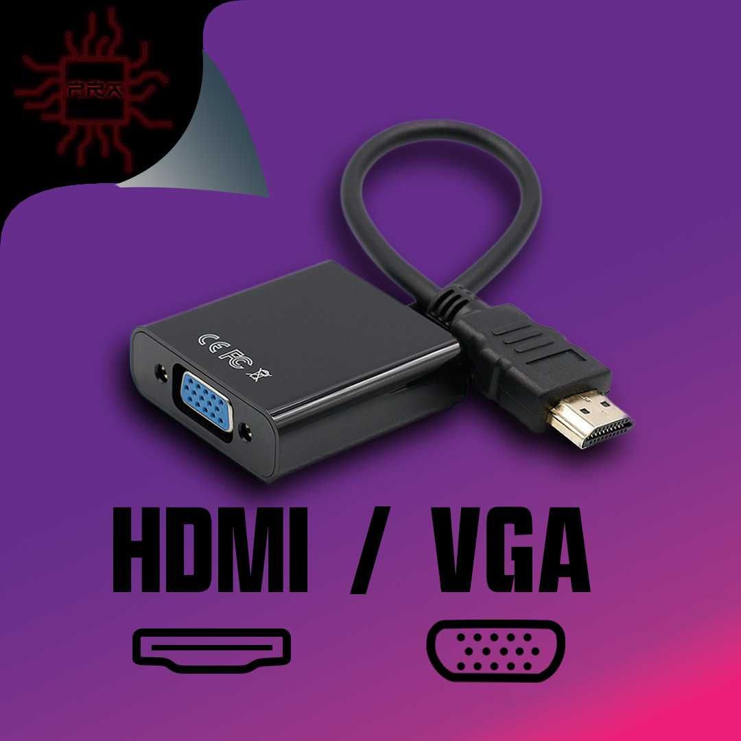 Переходник HDMI - VGA / VGA - HDMI для мониторов и телевизоров
