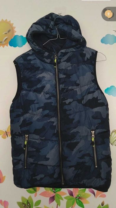 Vestă matlasată army 11/12 ani