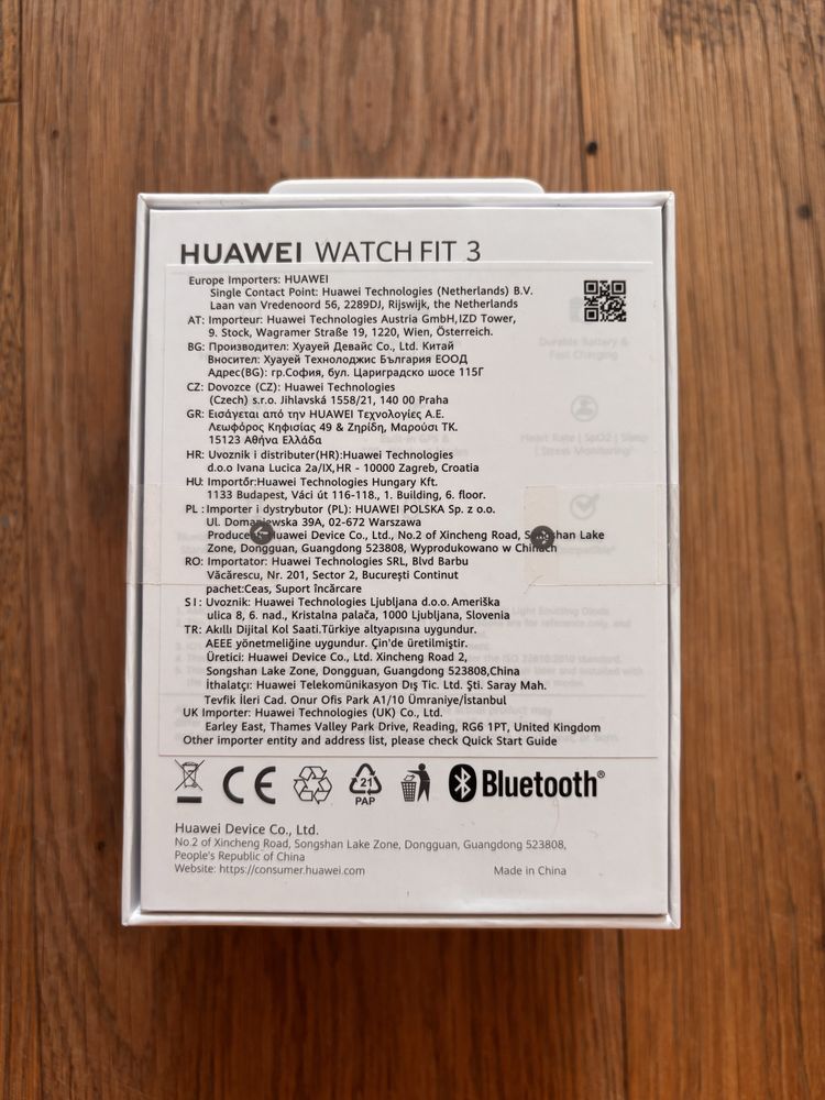 Неразопакован смарт часовник Huawei Fit 3