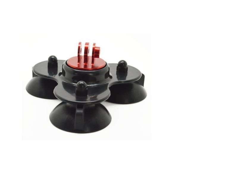 Тройна вакуум стойка за автомобил за GoPro и аналози