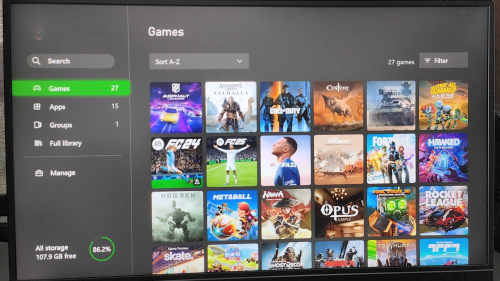 Consola Microsoft XBOX ONE, 1TB/1000 GB ,27 jocuri,maneta ,cabluri