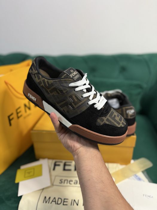 Adidasi Fendi piele naturala Full Box colectie noua