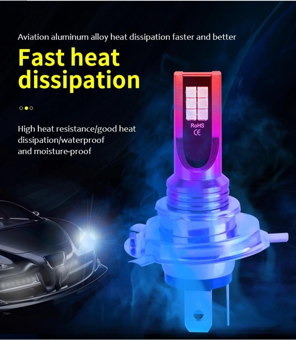 комплект диодни крушки за фар osram chip led h4 h/l къси/дълги ...