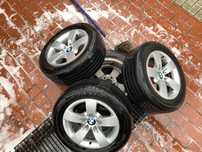 Jante originale BMW 225 55 R16 , cu anvelope Dunlop uzura minima