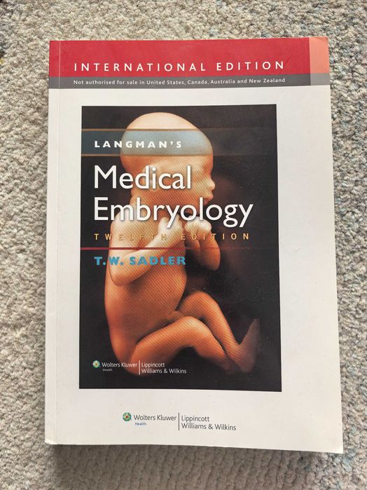 Langaman's Medical Embryology, engleză, noua