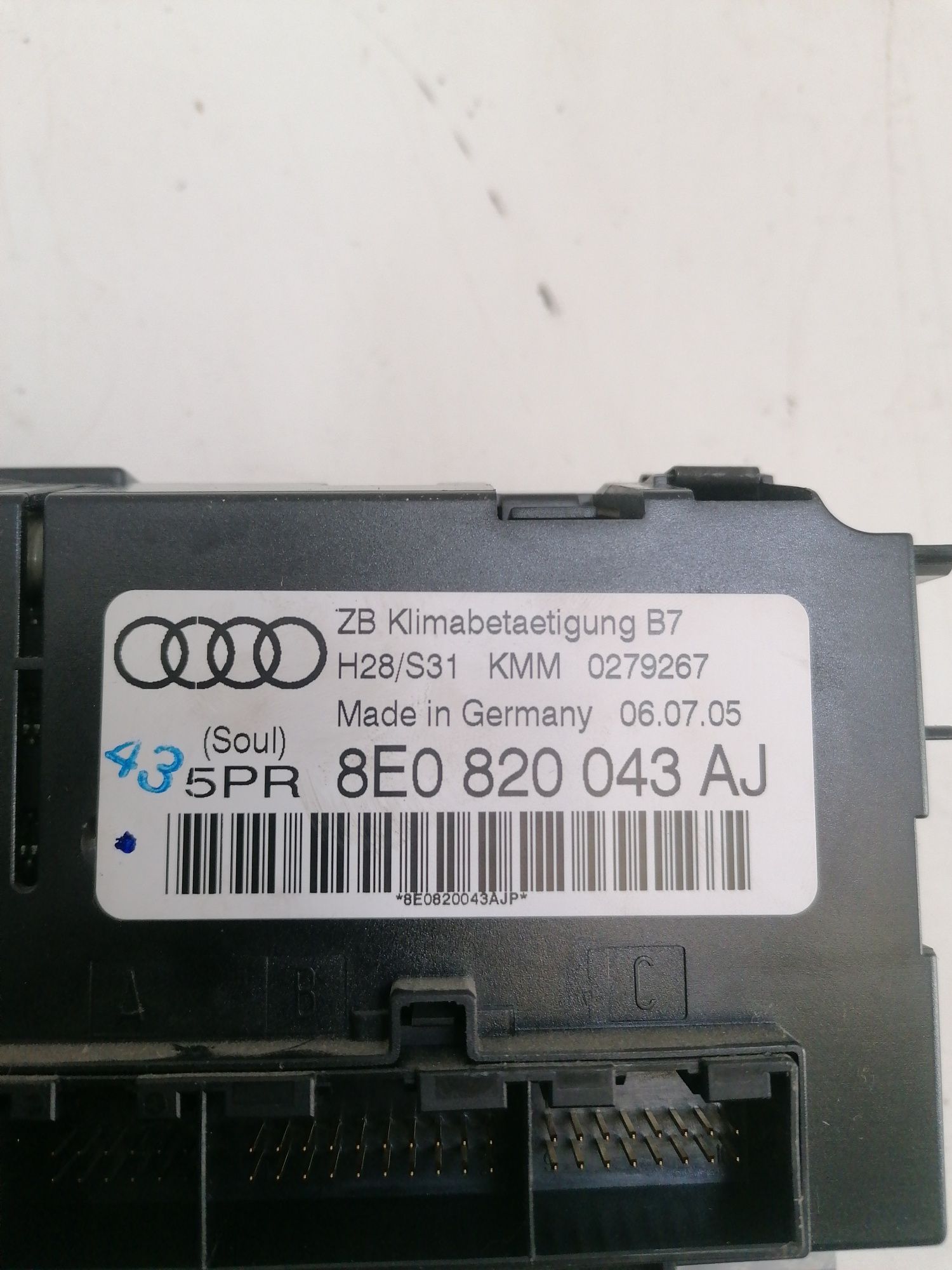 Clima climatronic modul Ac Audi A4 B7  8E0 820 043 AJ / BJ