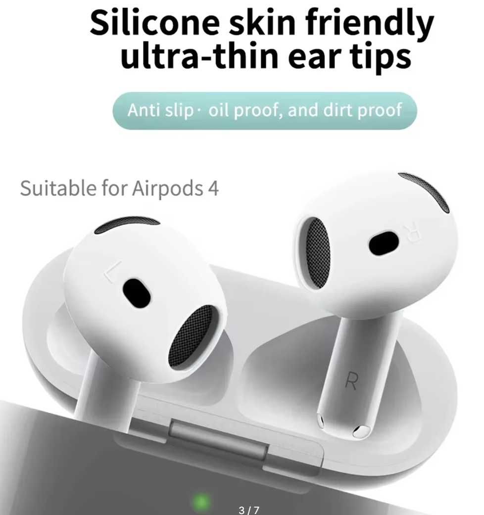 Новые силиконовые амбушюры насадки для Airpods 4, 3 цвета, 2 варианта
