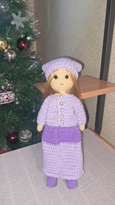 Вязаная кукла , куклы ручной работы