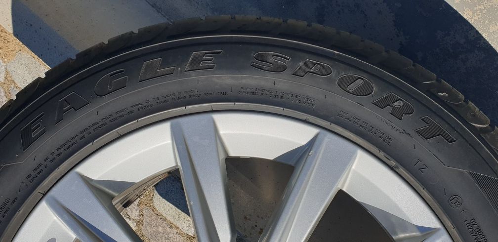 4 броя оригинални джанти VW Tiguan  17" 5x112 с летни гуми.