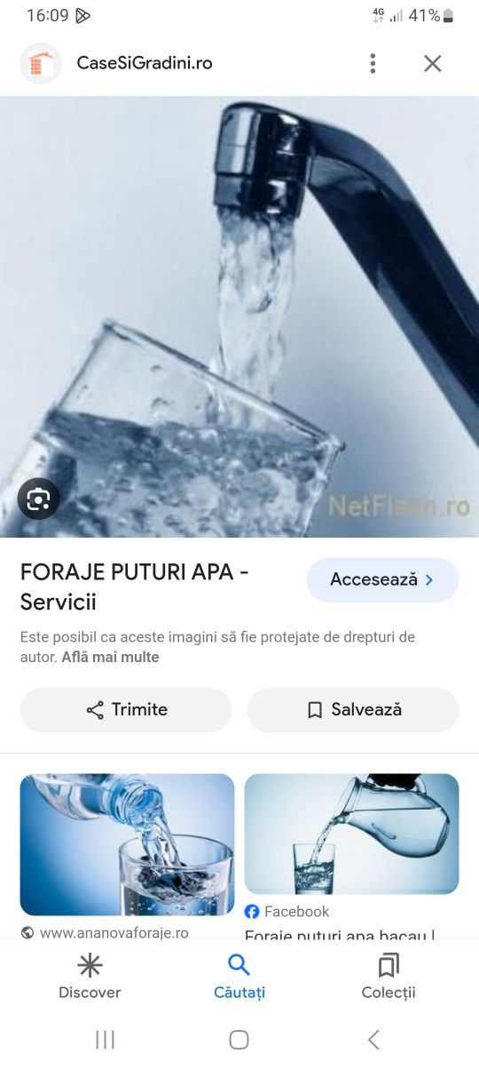 Foraje puțuri apa