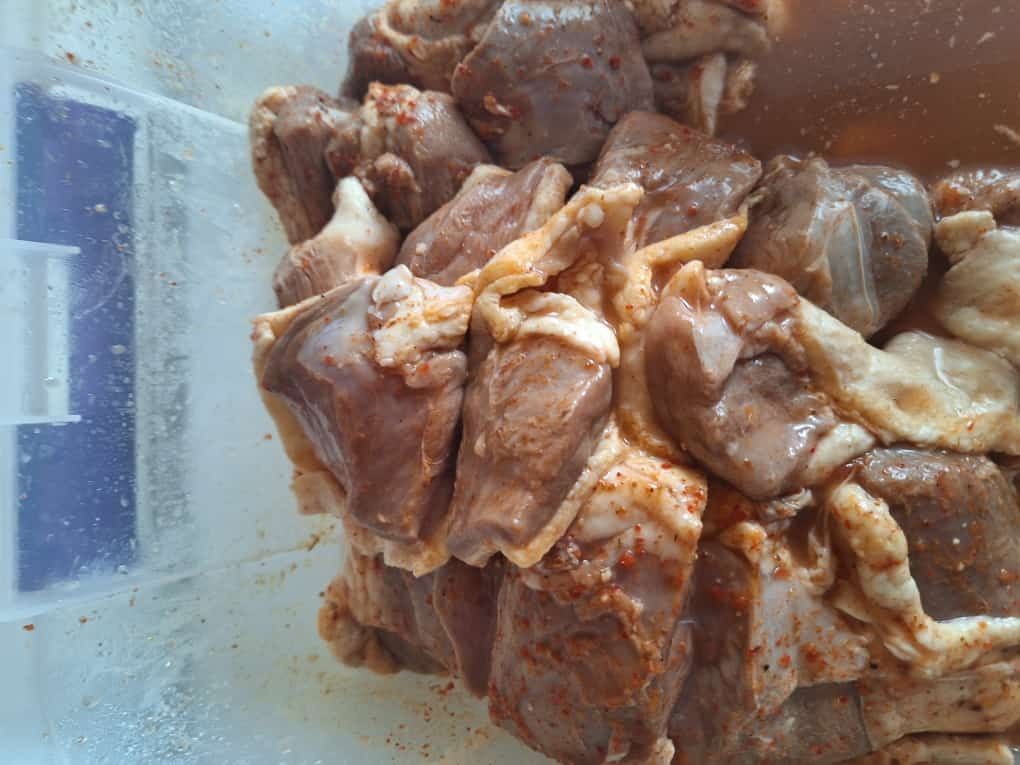 Маринованное мясо на шашлык