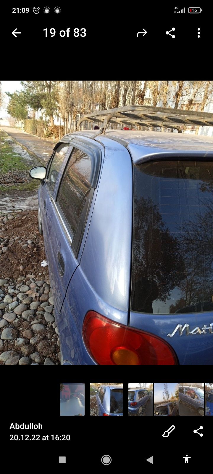 Matiz mx arenda xalol