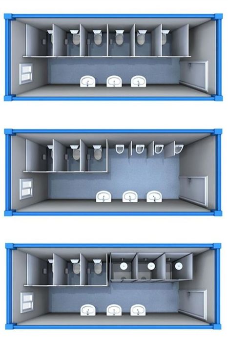 Контейнер-туалет | Модульный санитарный блок | Готовое решение