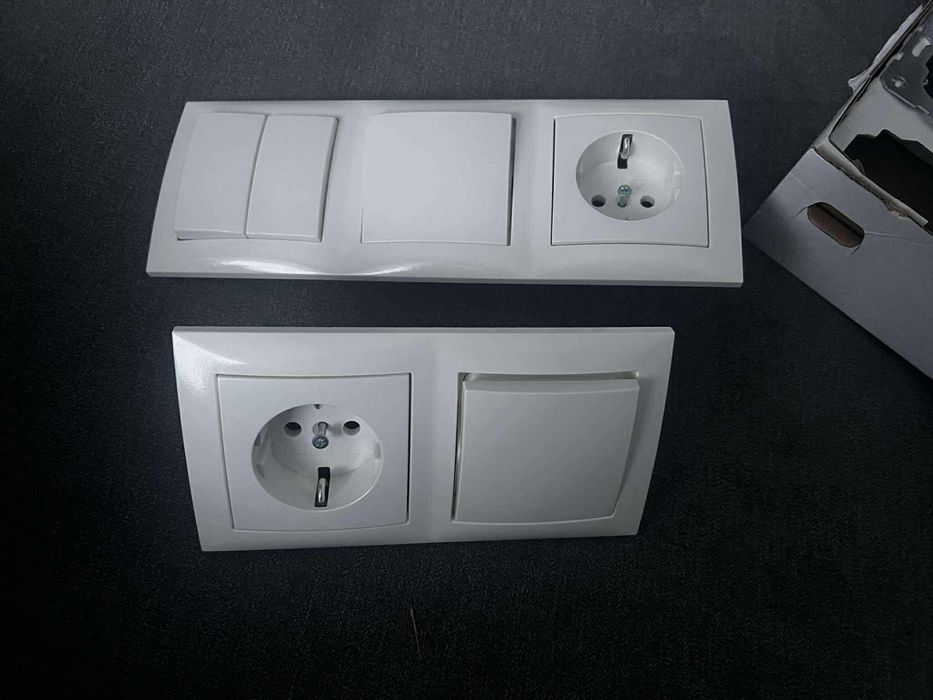 Priza, Întrerupător Berker, 250V 16A, Alb