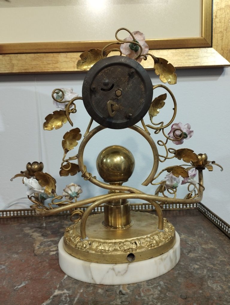 Ceas bronz aurit și portelan Franța vechi Napoleon