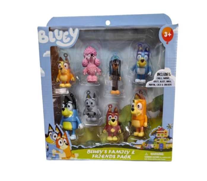 Комплект 8 Фигурки играчки Блуи и Бинго, Bluey Bingo играчки