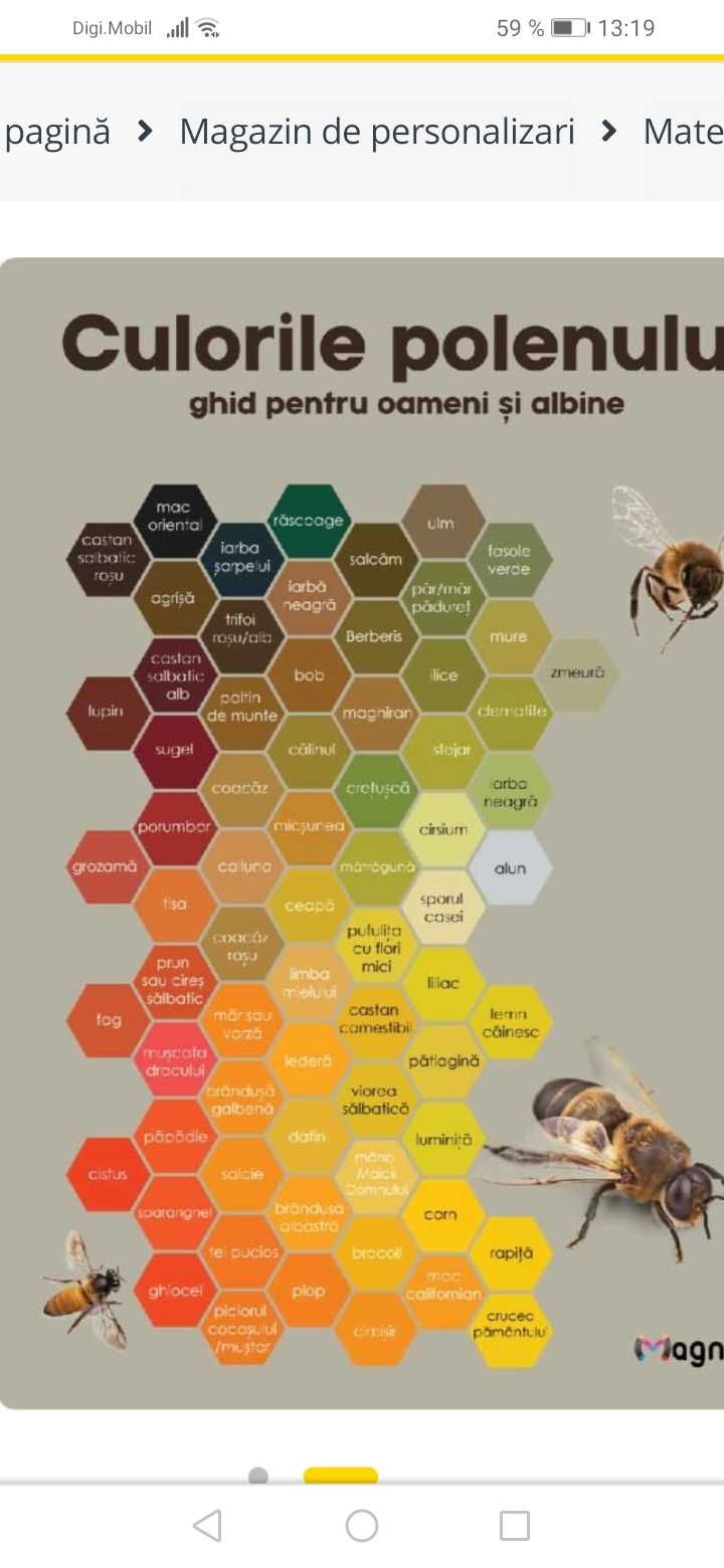 Polen crud poliflor congelat,2025, tinctura de propolis...