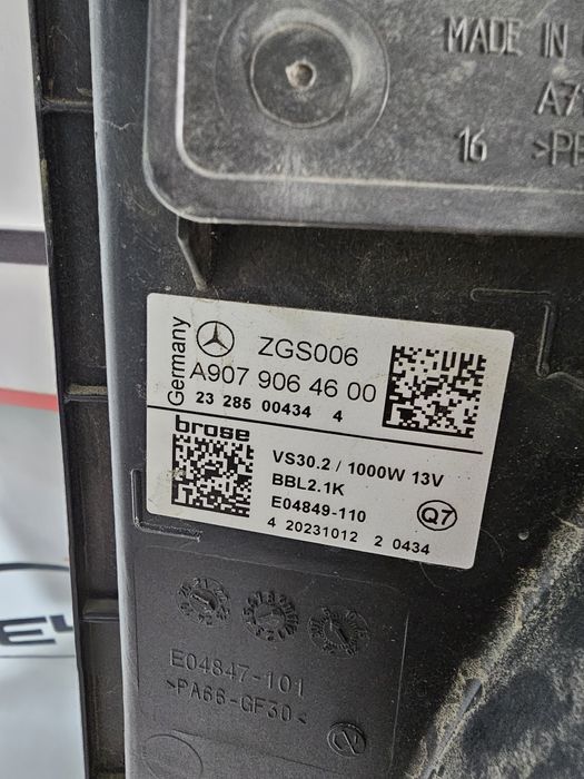 Electroventilator gmv Mercedes Sprinter dupa 2018 cod A9079064600