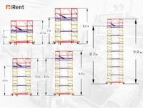 Вышка-тура промышленник 6,3 м - 1500₸ Леса Аренда инструментов Астана