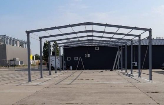 Vand Hale metalice pe structuri metalice pe bază de surub(demontabile)