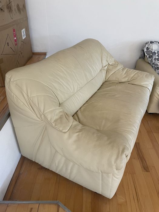 Canapele set piele naturala