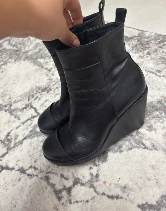 Ghete dama piele cu platforma