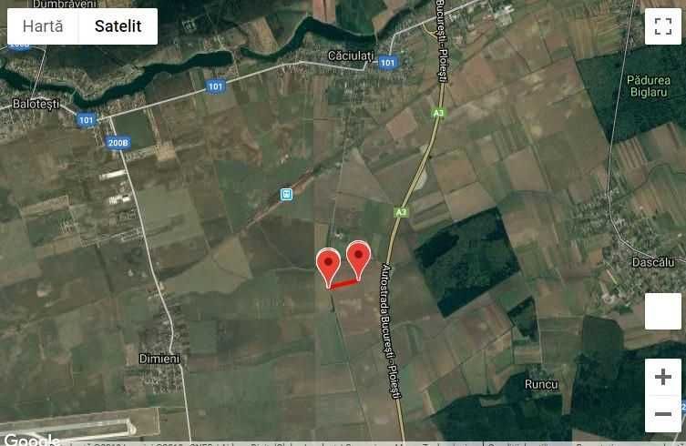 Teren 12.100mp extravilan Caciulati, Localitatea Moara Vlasiei A3