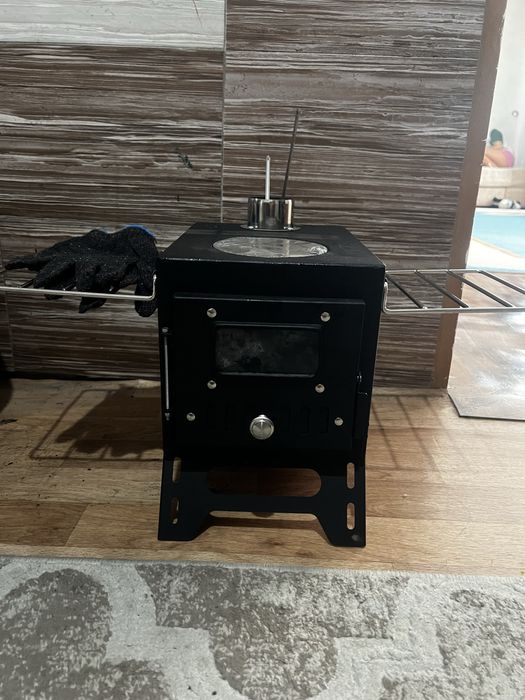 Печь в палатку для рыбалки (буржуйка)