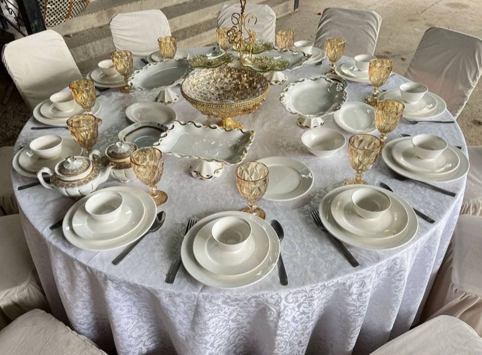 Аренда Палатка Шартер Юрта Қазан Ошақ Ыдыс Посуда Шымкент