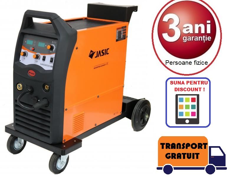 Aparat de sudura cu sarma si electrod MIG 200 JASIC argon CO2 corgon
