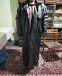 Кожаные Плащ Пальто (Куй Тери) Размер XXXXXL 58-60 Багатырский .