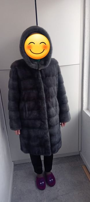 ШУБА НОРКОВАЯ трансформер мех поперечка Греция  состояние отличное