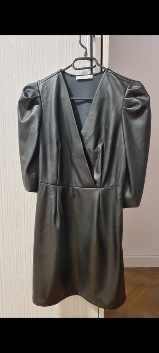 Rochie mini imitatie de piele