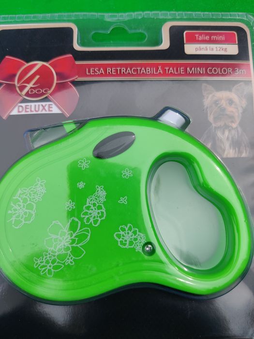 Lesa retractabila 3 m.lesa (piele) 1 m 1 m