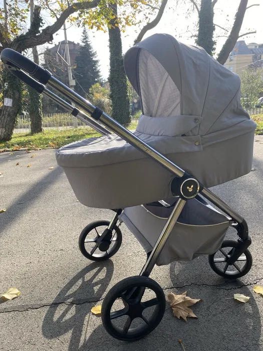 Комбинирана количка 3 в 1 Cangaroo, Silver