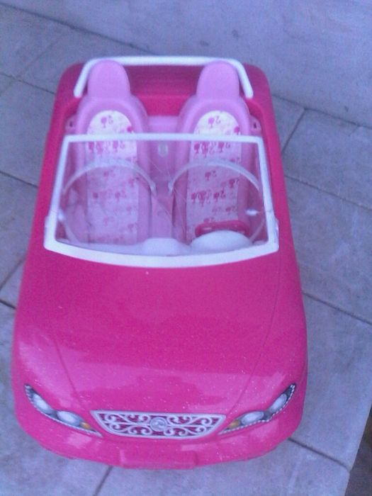 masinuta Barbie car, Mattel 2013/decapotabila/35 cm