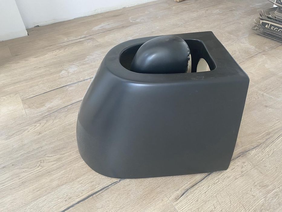 Черна тоалетна чиния