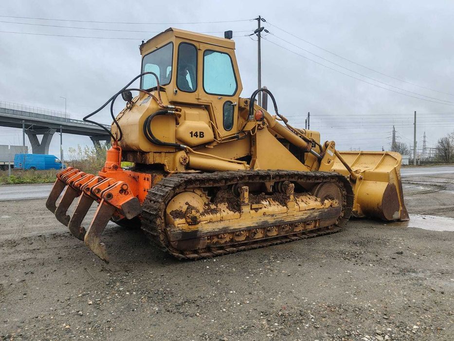 Fiat Allis FL 14B incarcator frontal pe senile cu scarificator