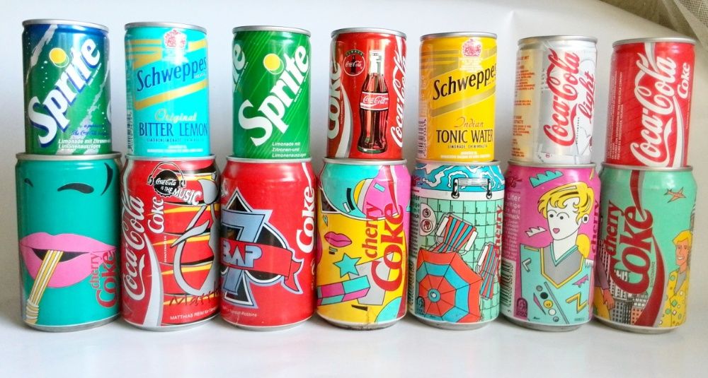 Колекционерска бутилка- кен на Кока Кола от Олимпиадата в Москва