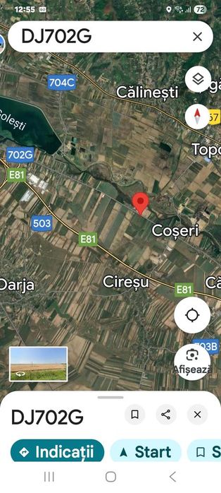 Vand 5,5 ha teren curti-constructii, Cateasca, Arges cu deschidere  DJ