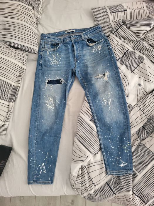 Blugi zara cu picățele