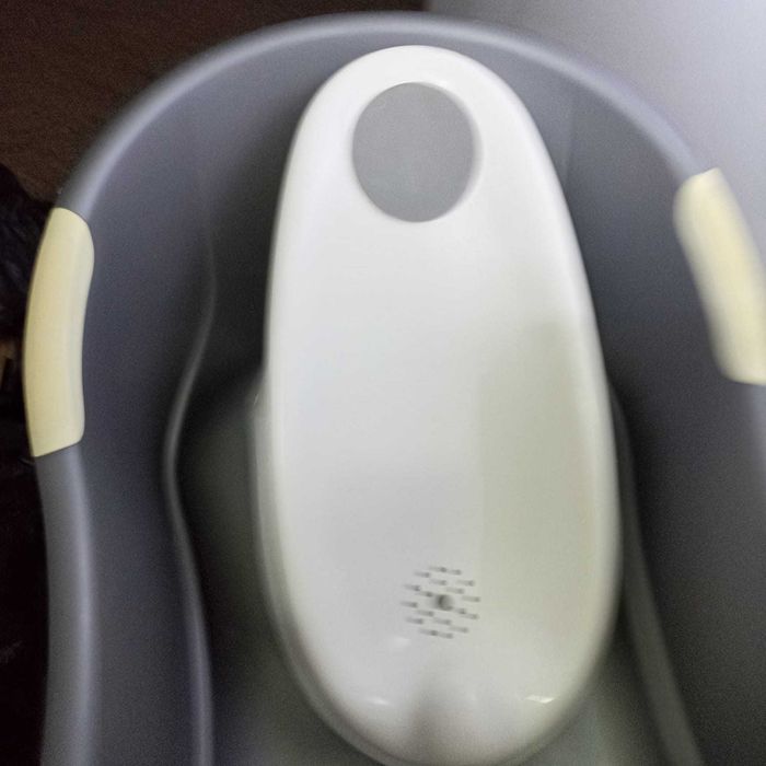 Cădiță de baie pentru bebeluși cu suport și scurgător