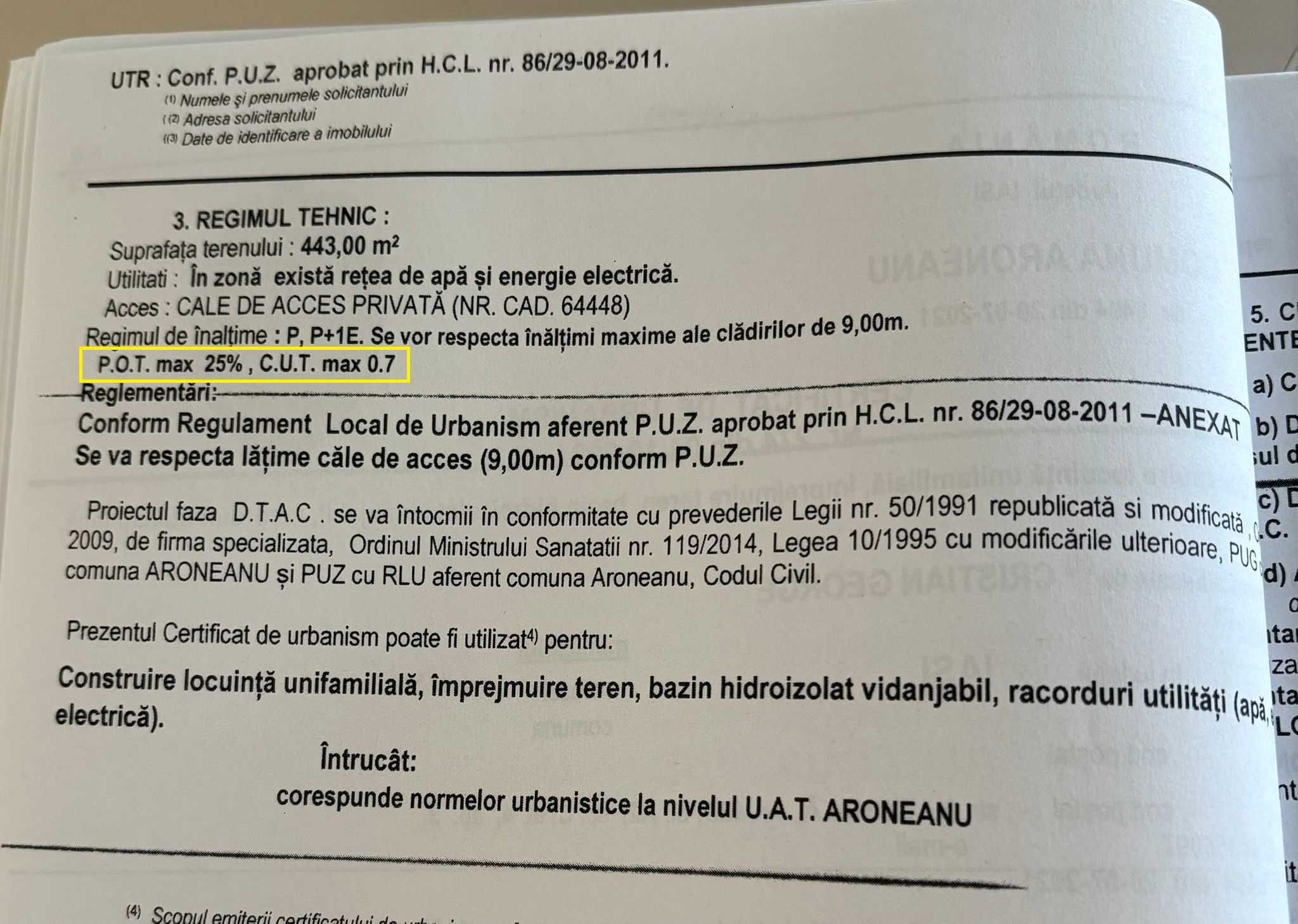 Teren INTRAVILAN Sorogari-Aroneanu, 826mp, acces privat lacul Dorobant