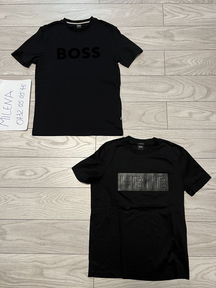 Tricou negru, original, Hugo Boss, marimea M