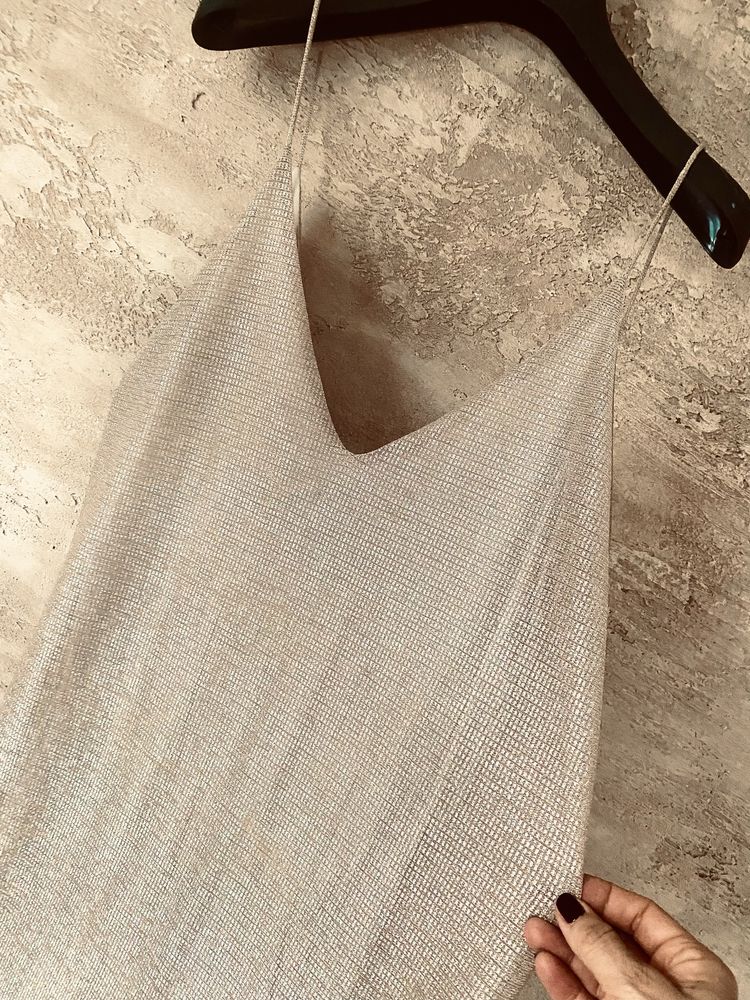 Дамска Мини Рокля ZARA M+ подарък обеци Parfois