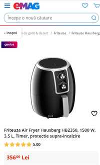 Friteuza Air Fryer Hausberg HB2350, noua